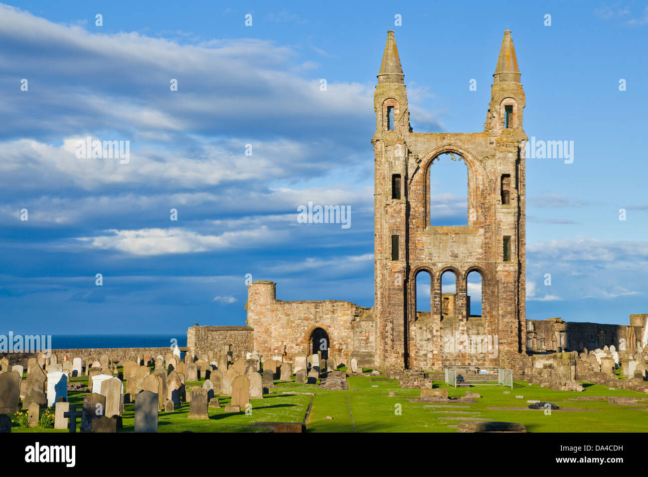 St. Andrews Schottland Ruinen von St. Andrews Cathedral Royal Burgh von St. Andrews Fife Schottland GB Europa Stockfoto