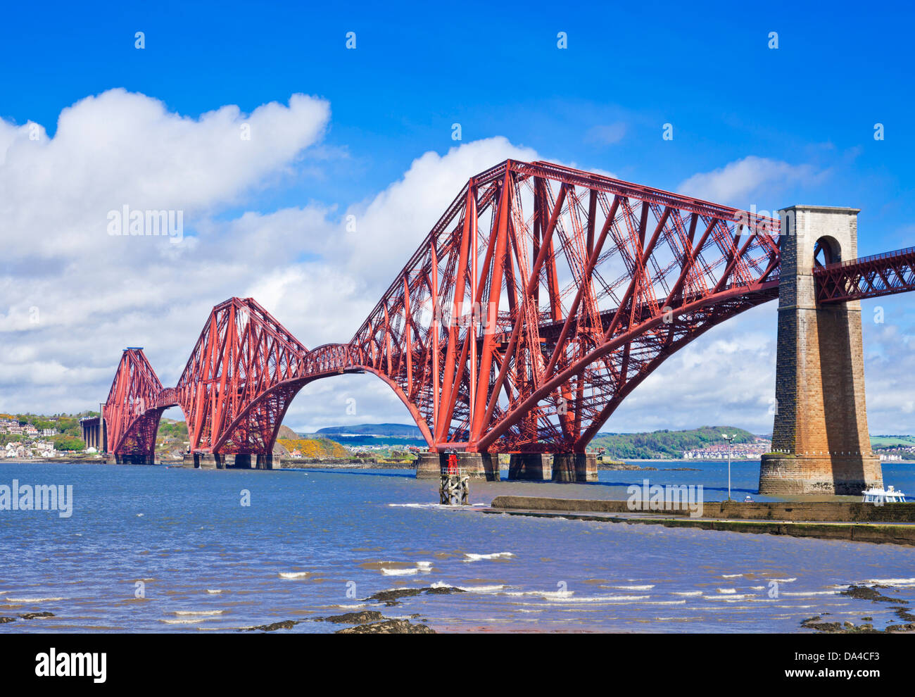 Die Forth Rail Bridge am South Queensferry in der Nähe von Edinburgh Lothian Schottland Großbritannien GB EU Europa Stockfoto
