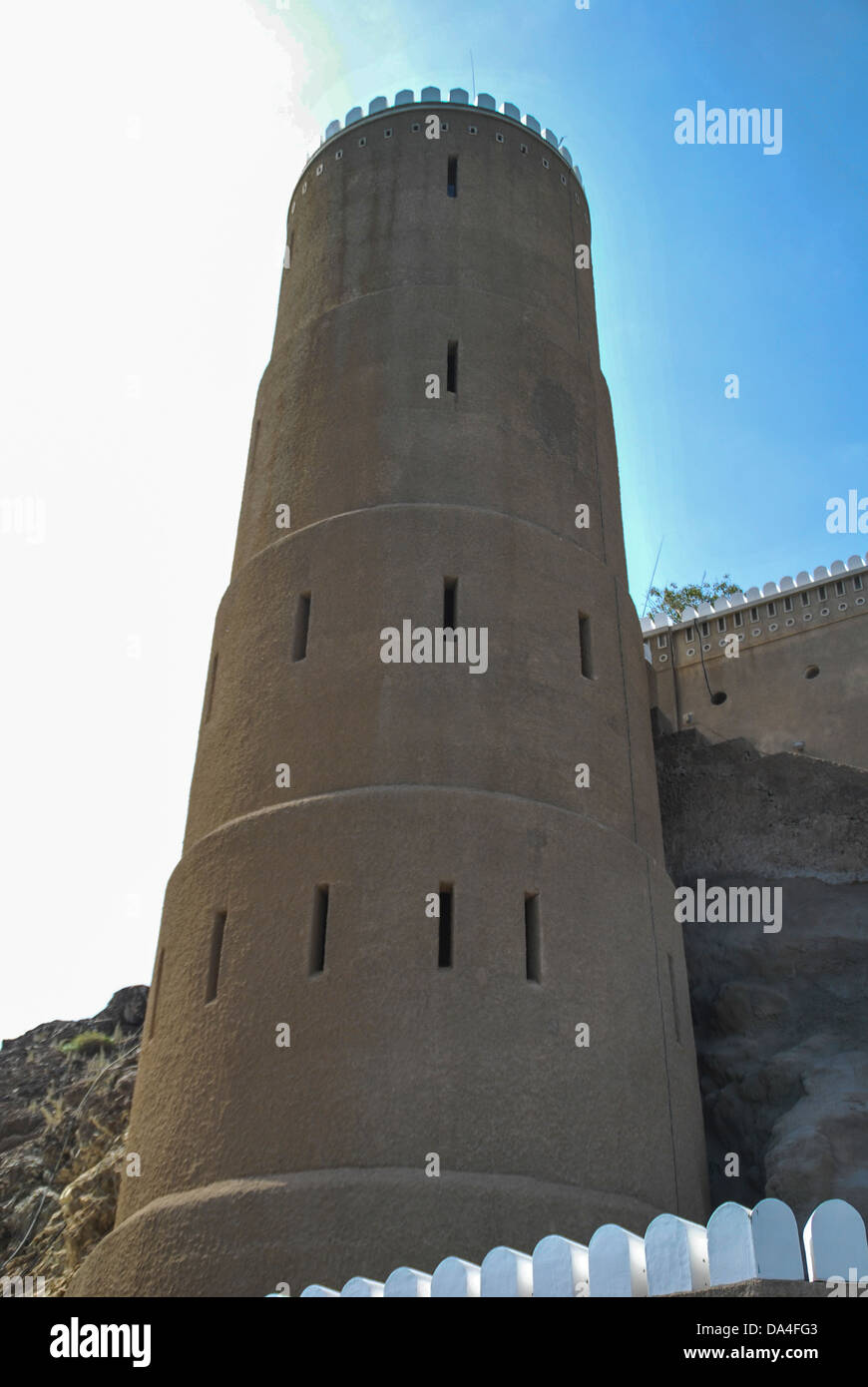 Omanische Wachturm Stockfoto