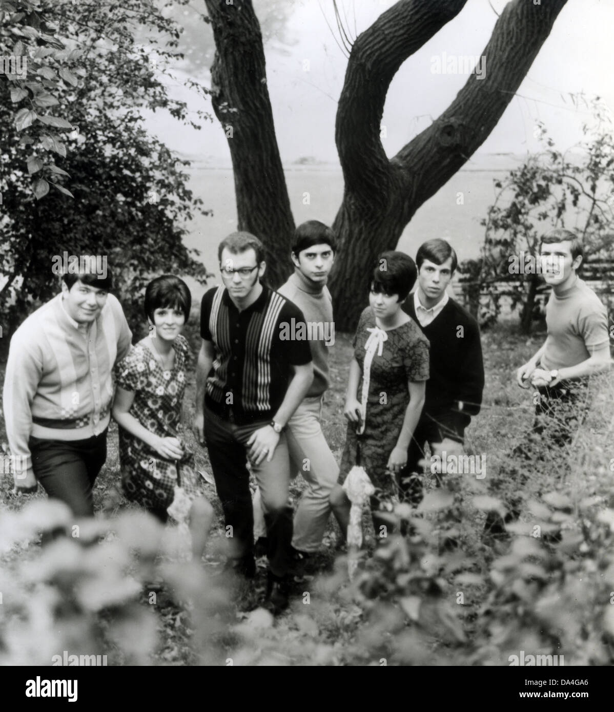 8. Tag-Promo-Foto von uns R&B Gruppe über 1971 Stockfoto