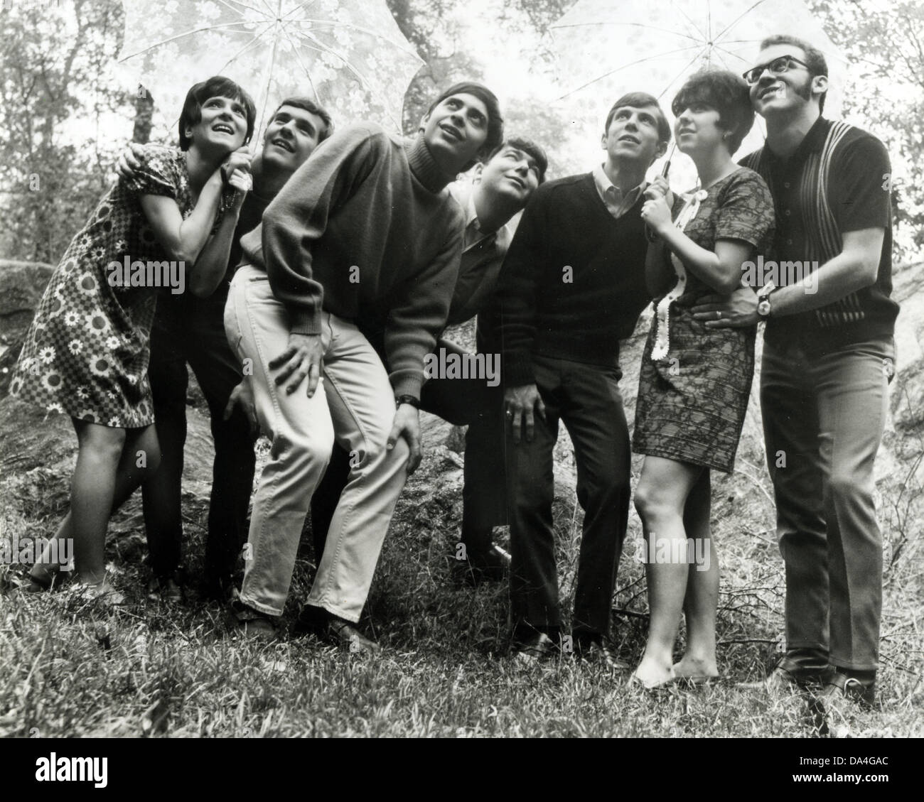 8. Tag-Promo-Foto von uns R&B Gruppe über 1971 Stockfoto