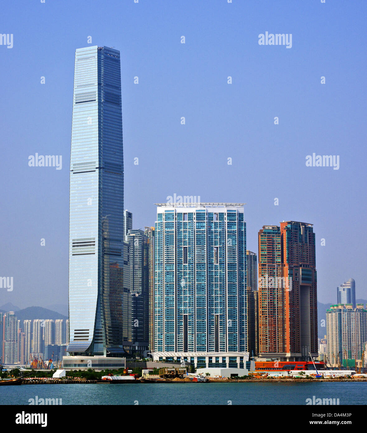 Hochhäuser in Kowloon, Hong Kong SAR, China. Stockfoto