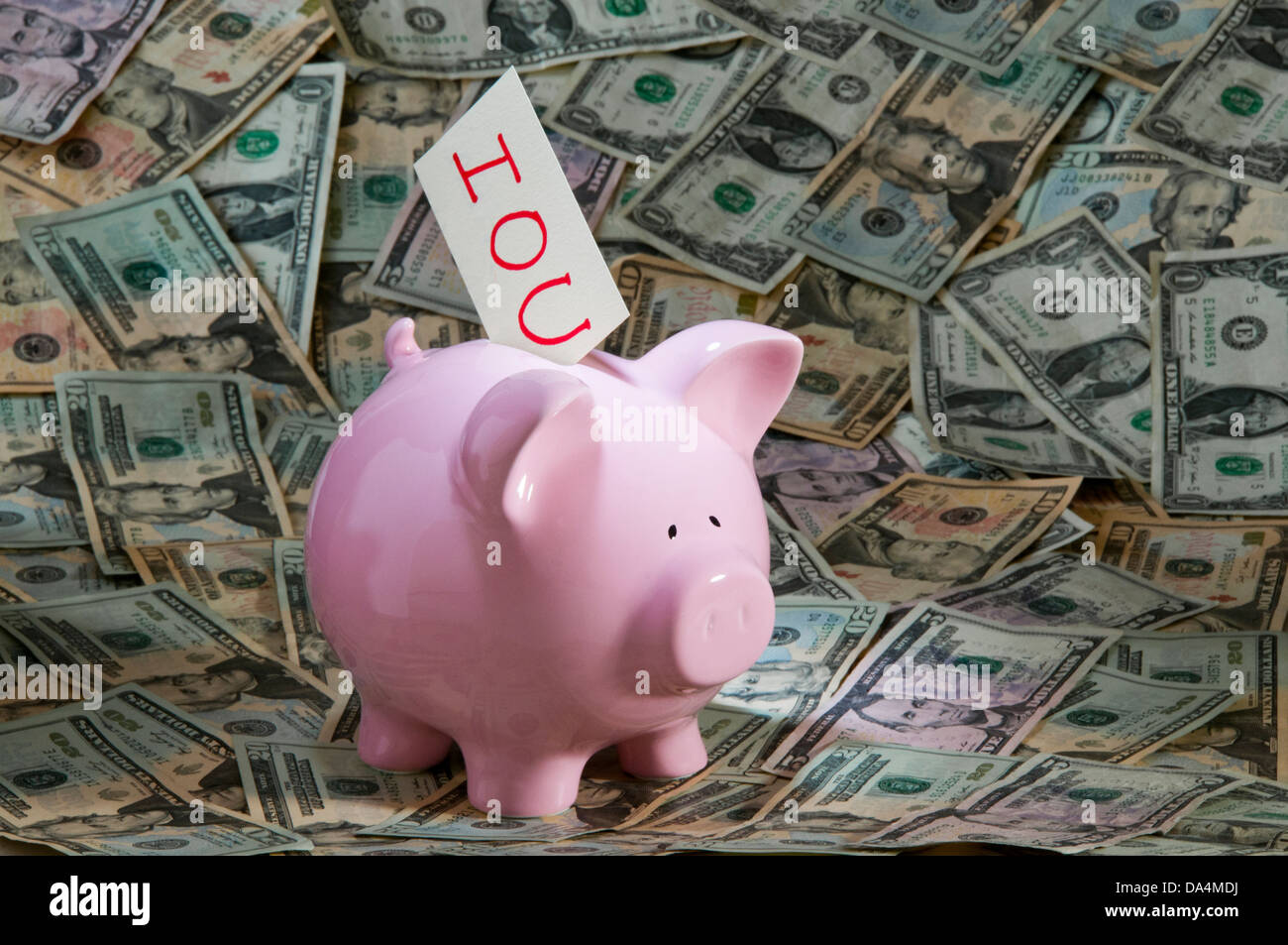 Piggy Bank Geld sparen Stockfoto