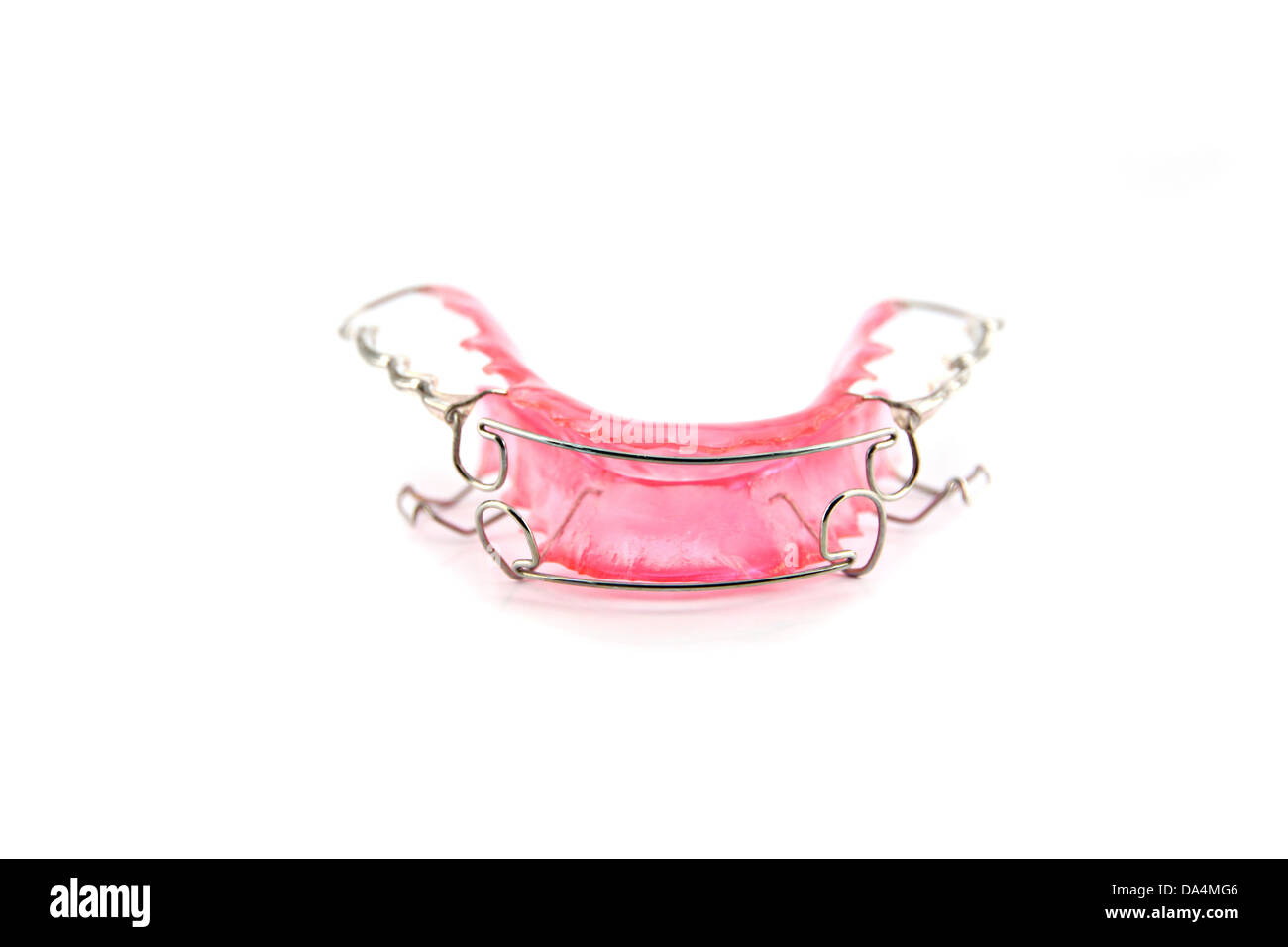 Die zahnärztliche Geräte auf dem weißen Hintergrund. Stockfoto