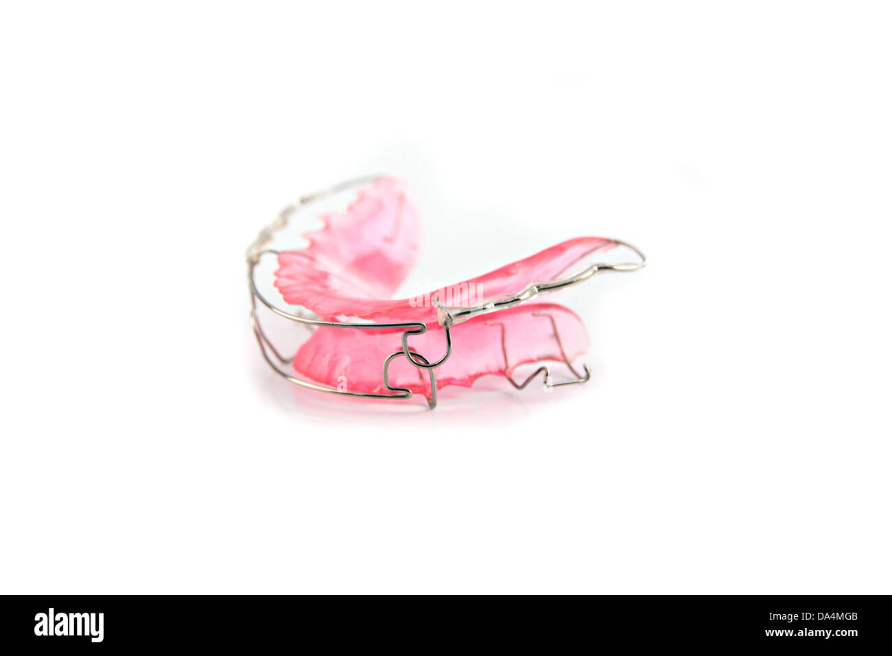 Die zahnärztliche Geräte auf dem weißen Hintergrund. Stockfoto