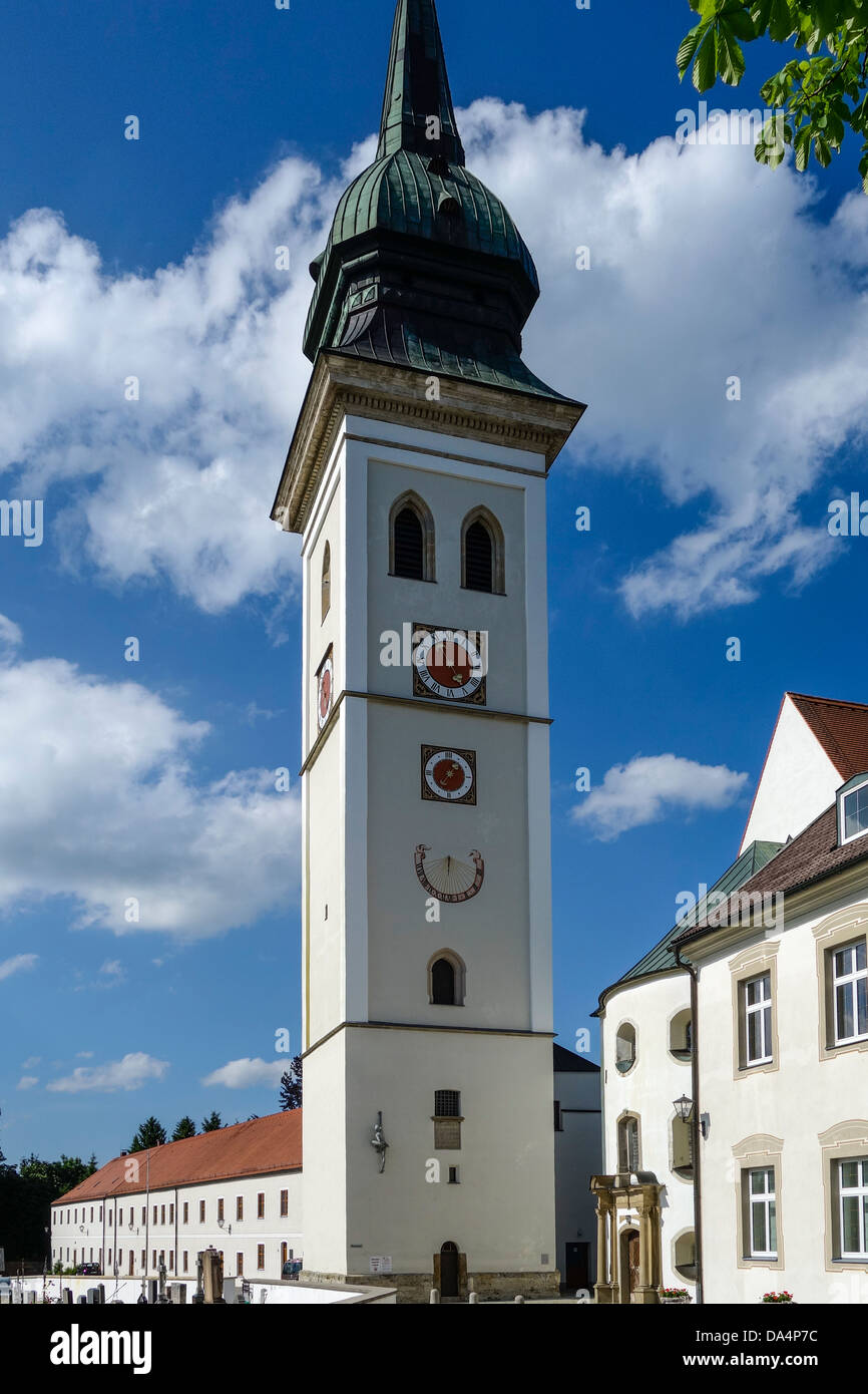 Collegiate Kirche Rottenbuch, Oberbayern, Deutschland Stockfoto