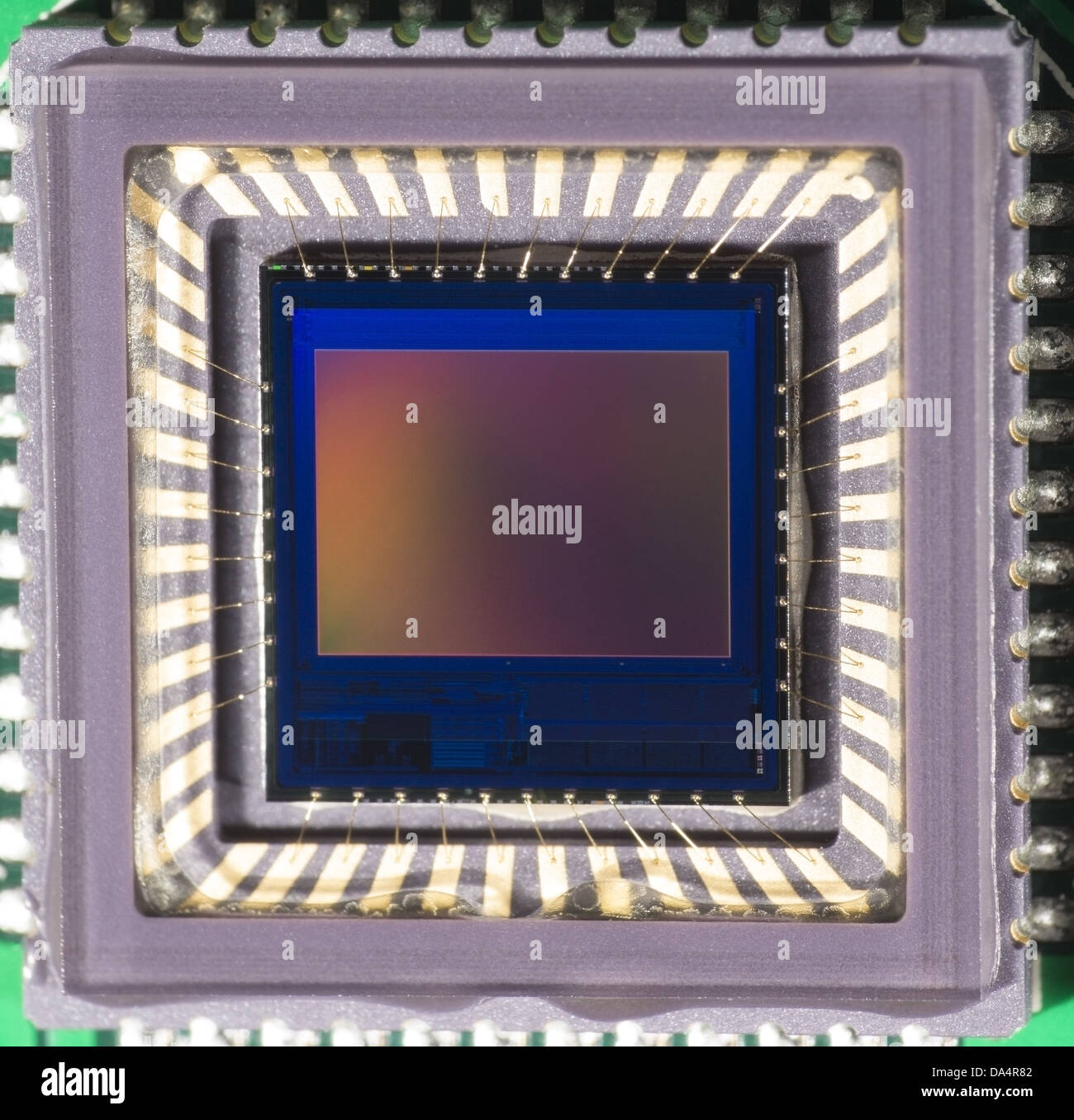 Makroaufnahme der CMOS-Sensor in Digitalkameras verwendet Stockfoto