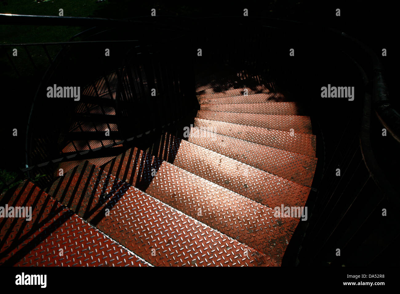 Treppe vom Great Western Road, in der Zwischenzeit Gärten, North Kensington, London, UK Stockfoto