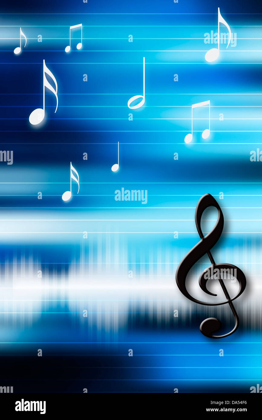 Hintergrundmusik Stockfoto