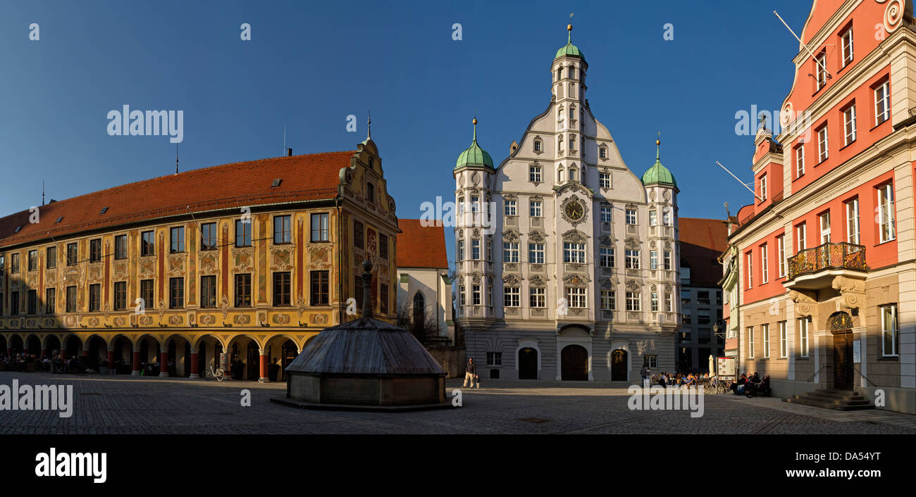 Memmingen, Bayern, Deutschland, Europa, Häuser, Wohnungen, Fassaden Stockfoto
