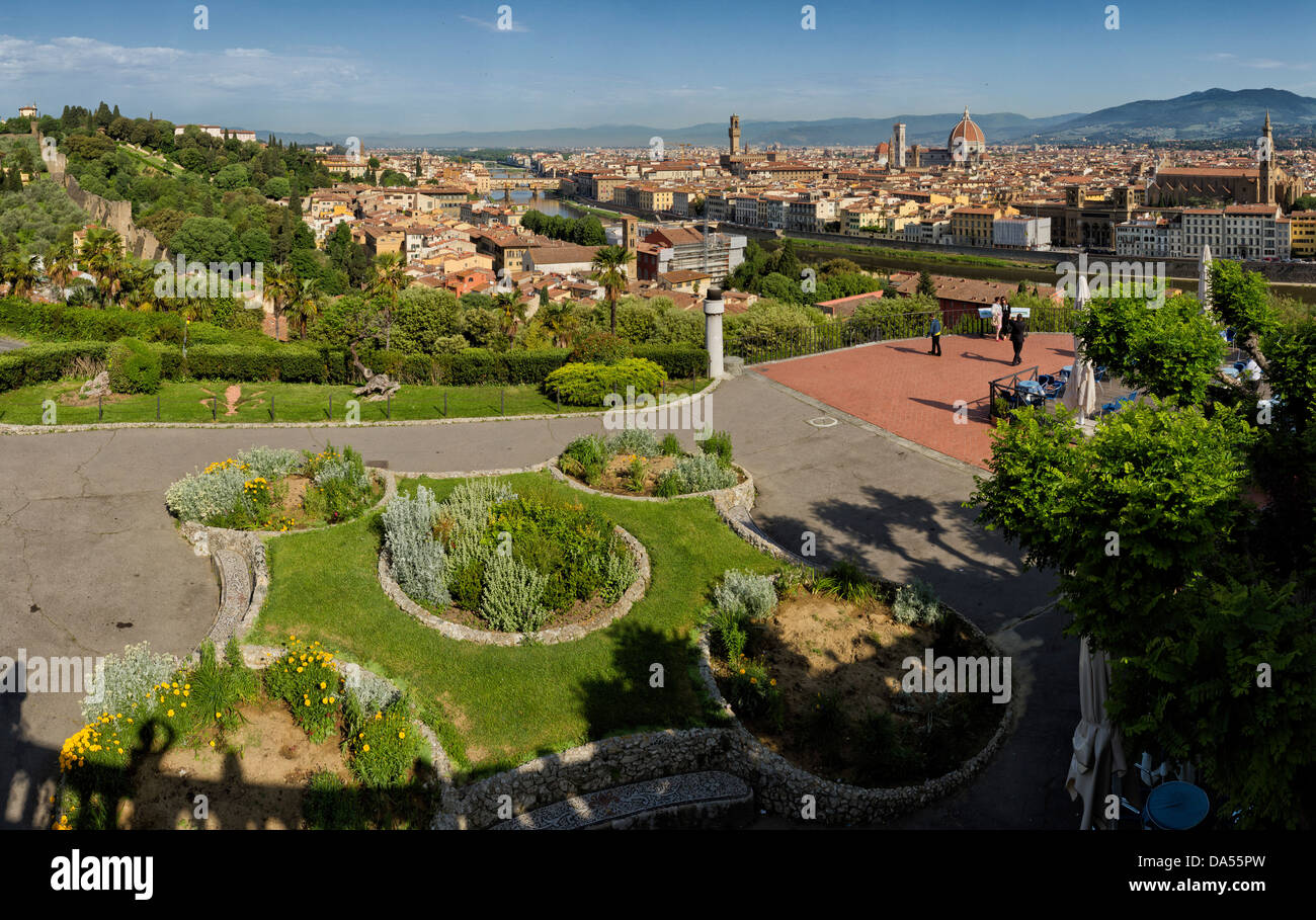 Florenz, Italien, Europa, Toskana, Toscana, Stadt, Stadt, Übersicht, park Stockfoto