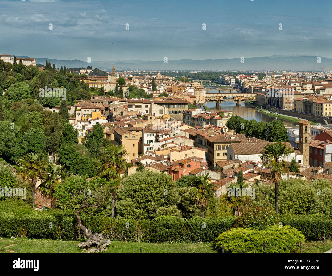 Florenz, Italien, Europa, Toskana, Toscana, Stadt, Stadt, Übersicht, park Stockfoto