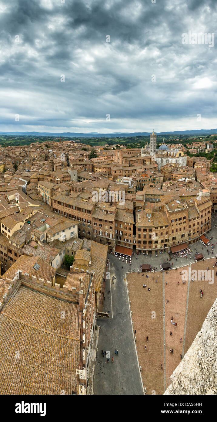 Siena, Siena, Italien, Europa, Toskana, Toscana, Dächer Stockfoto