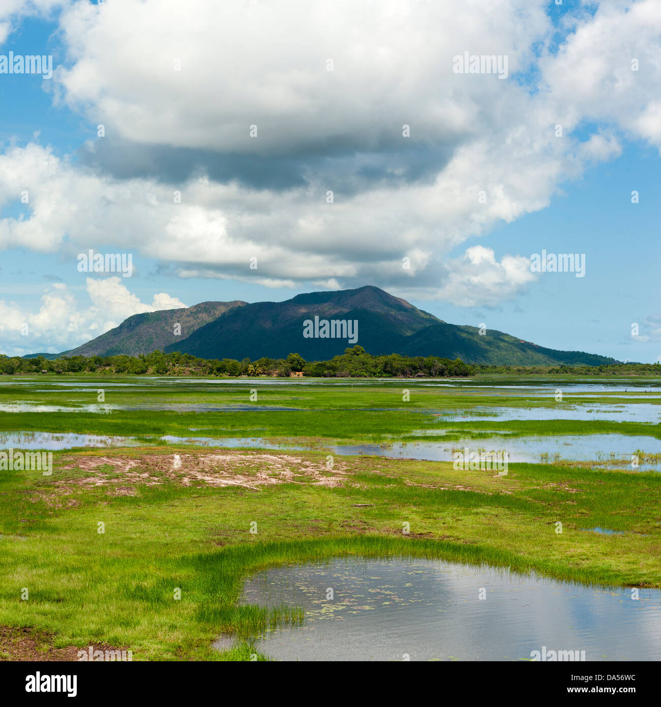 Landschaft im zentralen Madagaskar Stockfoto