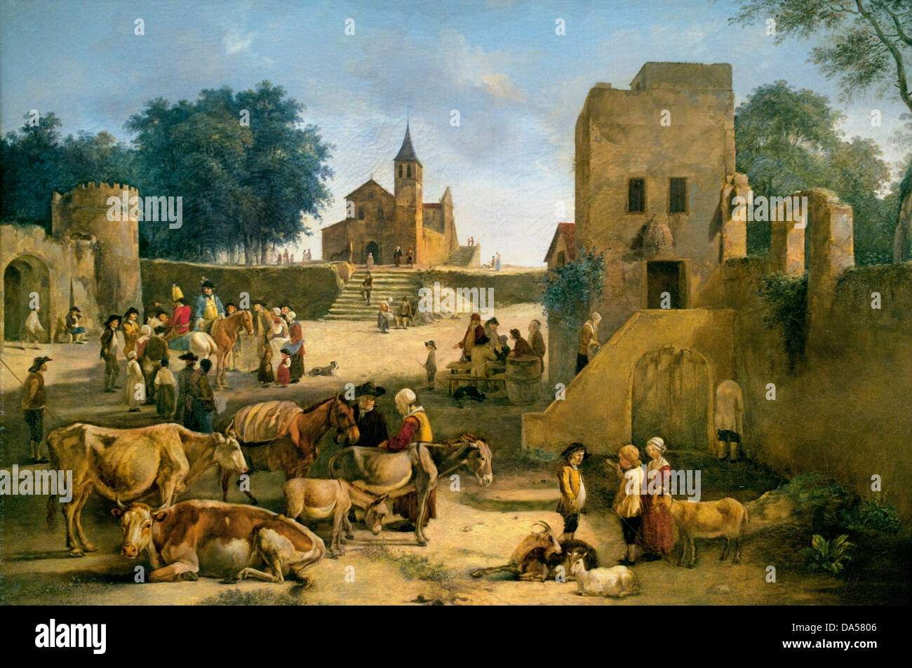 Marche d'animaux - Wanderung von Tieren 1834 Jean Jacques de Boissieu 1736 – 1810 Frankreich Französisch Stockfoto
