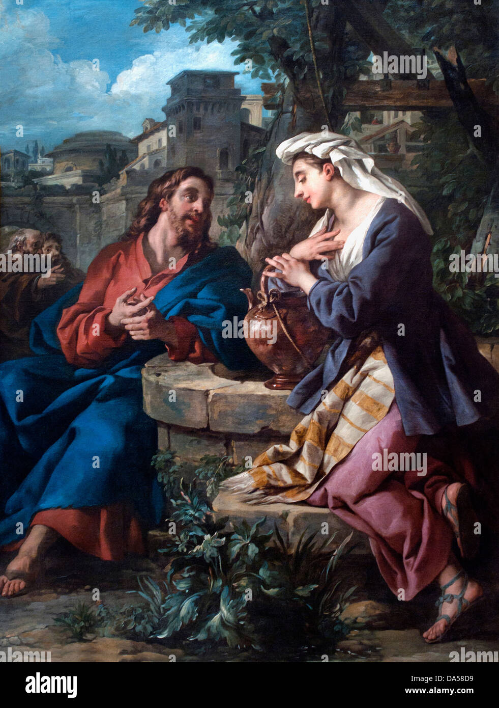 Jesus et la Samaritaine - Jesus und die Samariter 1742 Jean Francois de Troy 1674-1742 Frankreich Französisch Stockfoto