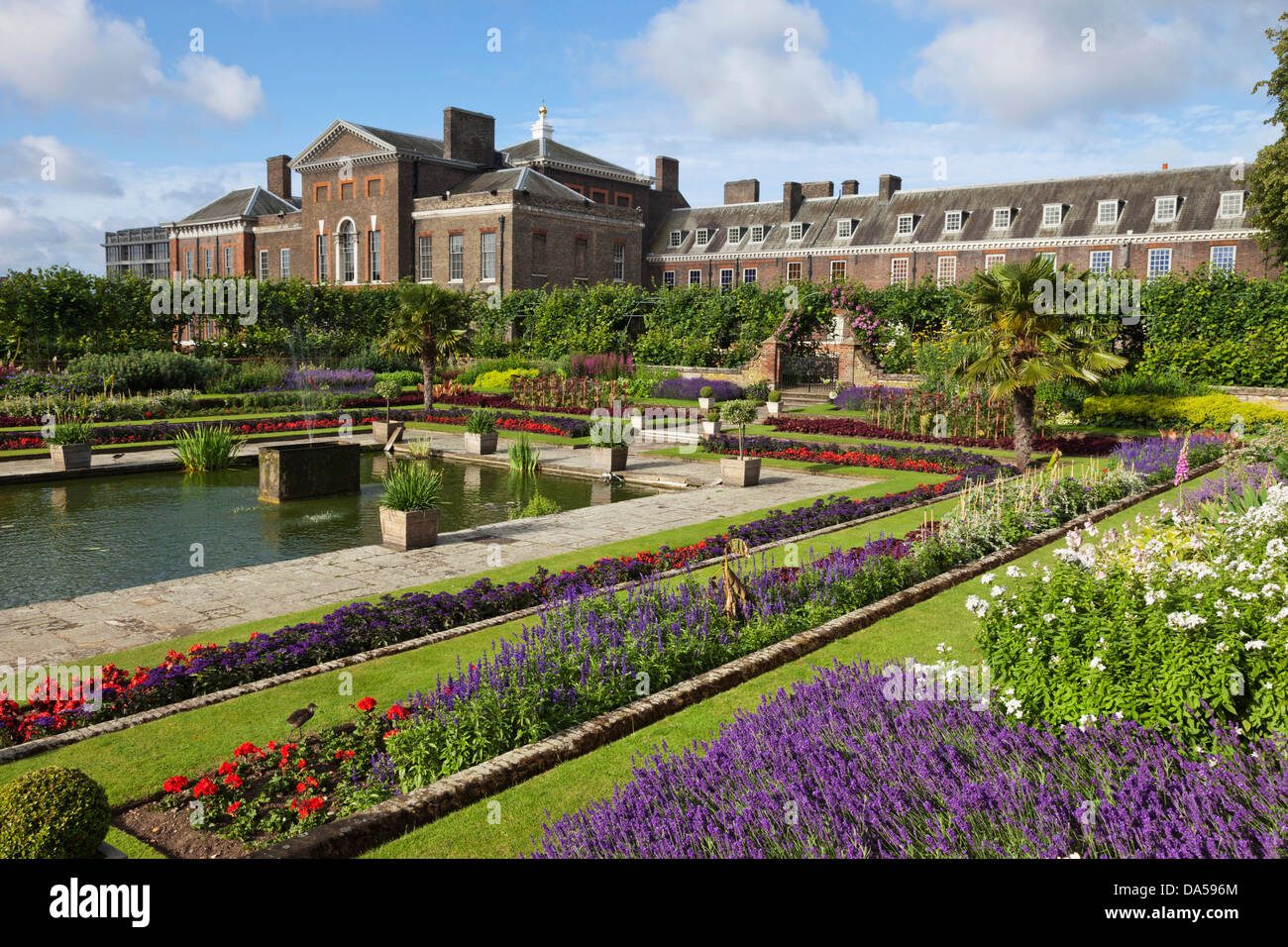 England, London, Kensington, Kensington Gardens, Kensington-Palast, der versunkene Garten Stockfoto