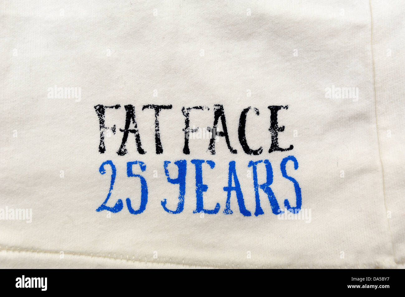 Fettes Gesicht 25 Jahre Jubiläum Stockfoto