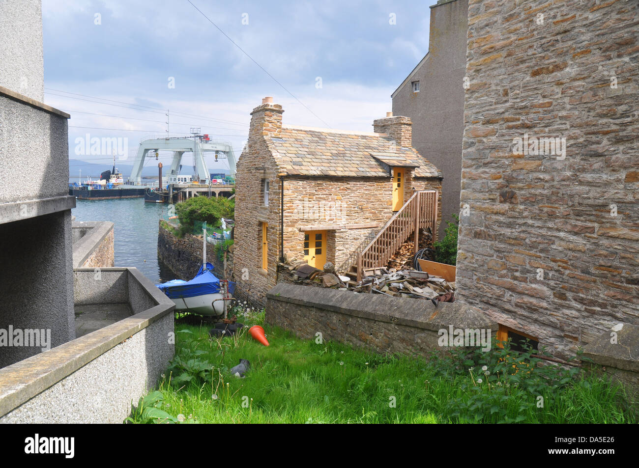 Straßenszenen in Stromness, Orkney-Inseln Stockfoto