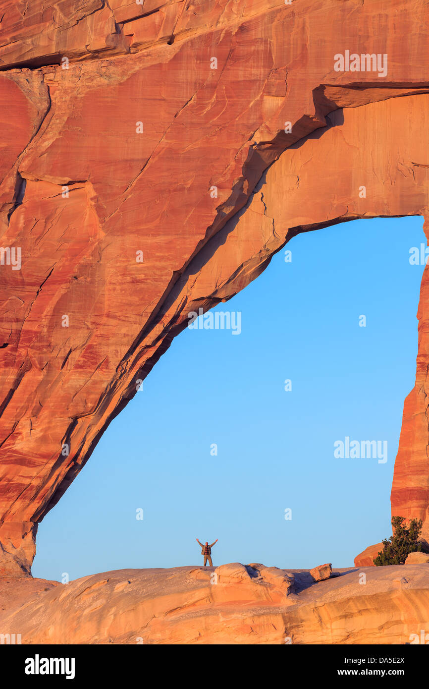 White Mesa Arch, im Nord-östlichen Teil von Arizona, USA Stockfoto