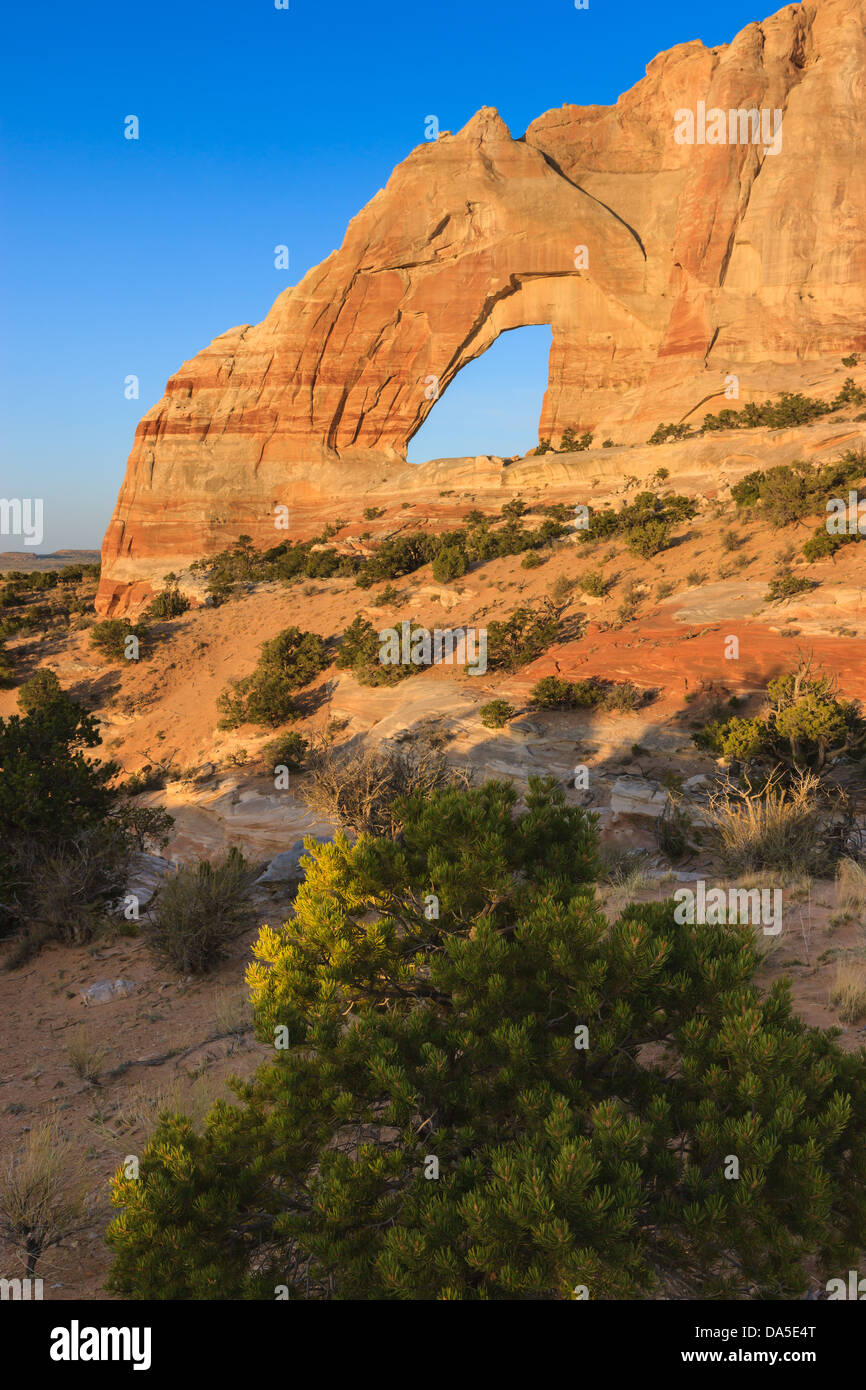 White Mesa Arch, im Nord-östlichen Teil von Arizona, USA Stockfoto
