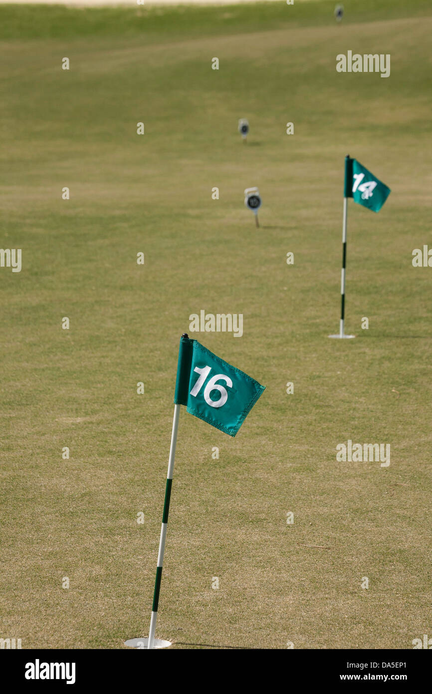 Das Thistle Dhu setzen Kurs, Pinehurst Resort Golf Course, NC Stockfoto