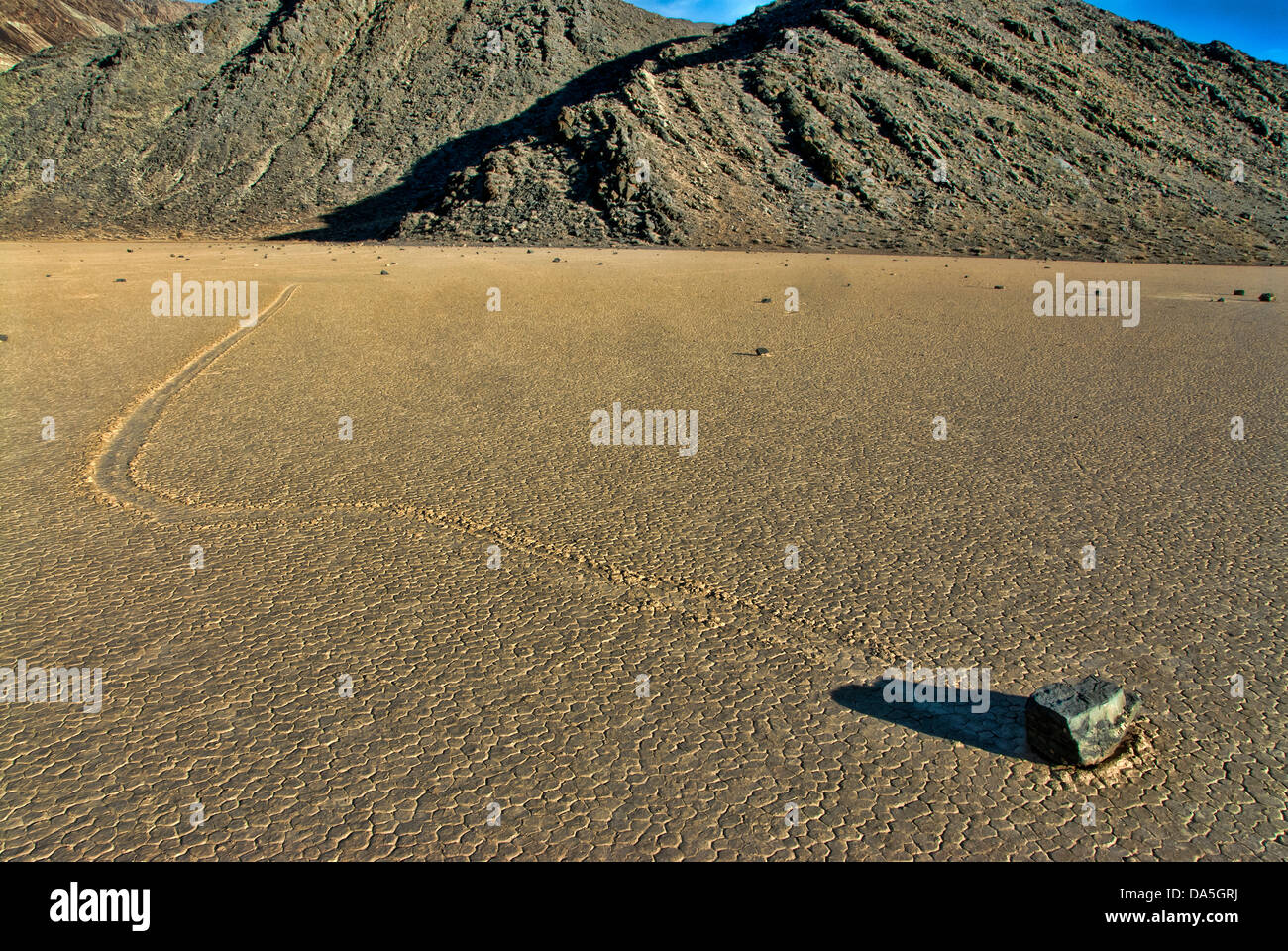 Schiebe-Felsen, Rennstrecke, Stein, Wüste, Death Valley national park, track, USA, USA, Amerika Stockfoto