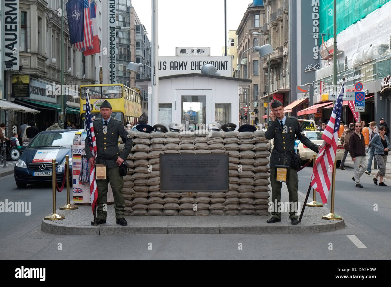 Checkpoint Charlie Stockfoto