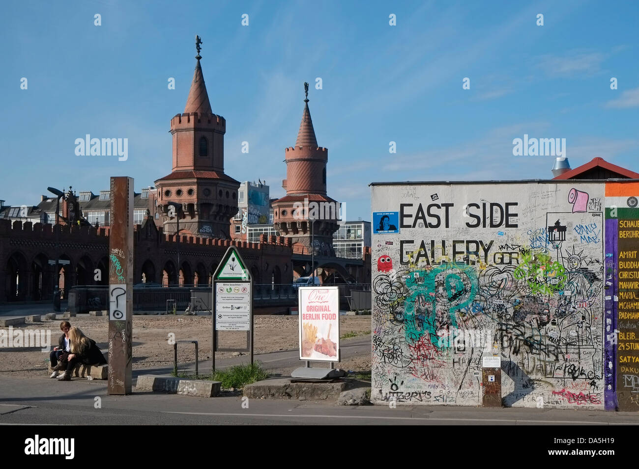 East Side Gallery Berlin Stockfoto