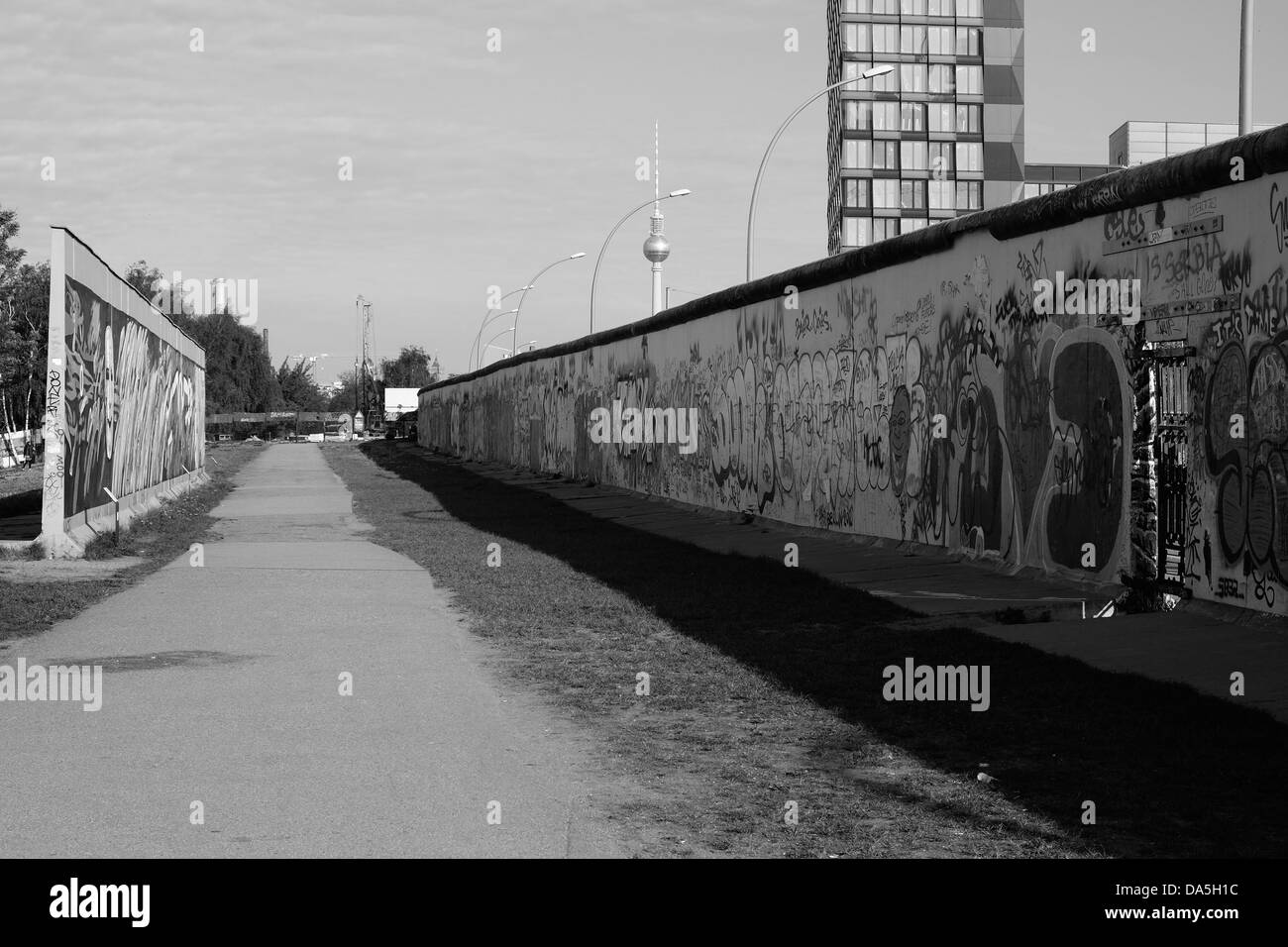 East Side Gallery Berliner Mauer Stockfoto