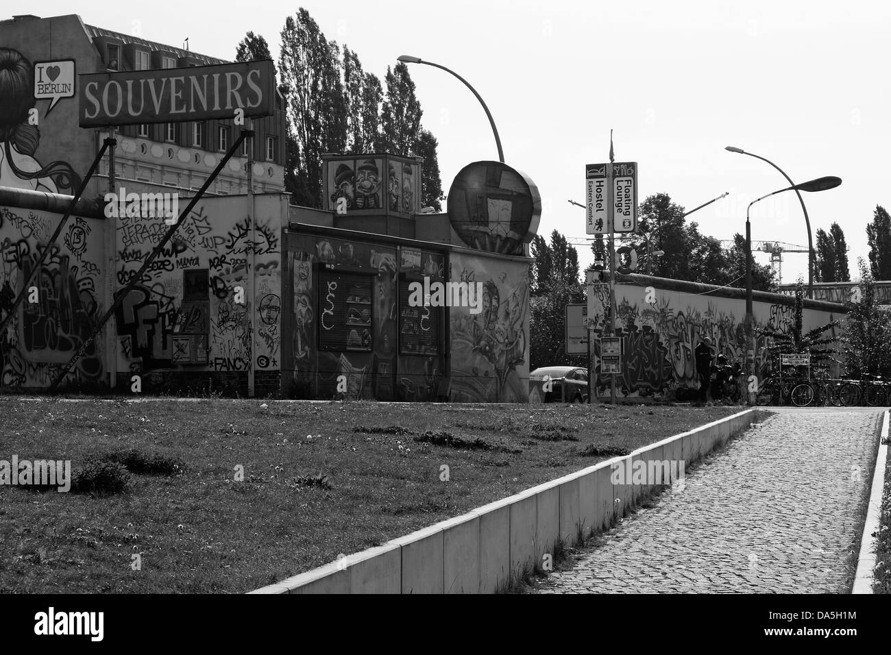 East Side Gallery Berliner Mauer Deutschland Stockfoto