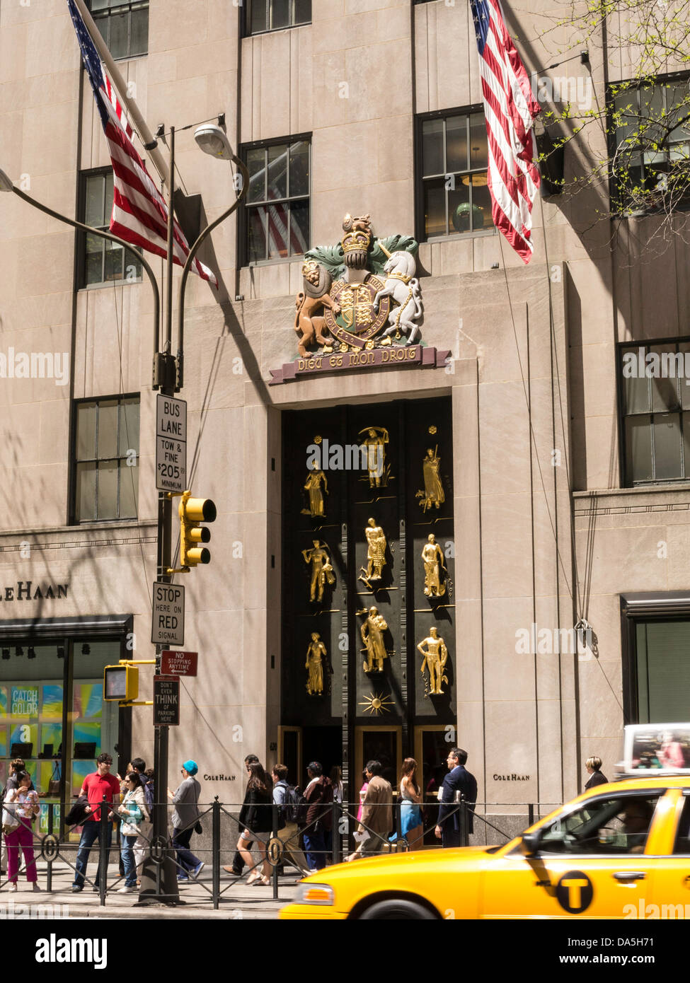 Rockefeller Center British Empire Building, 620 Fifth Avenue, New York ...