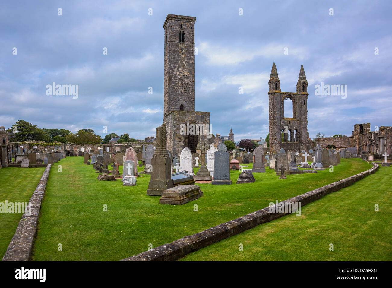 Europa-Großbritannien, Schottland, Fife Bereich, St Andrews, der Domfriedhof Stockfoto