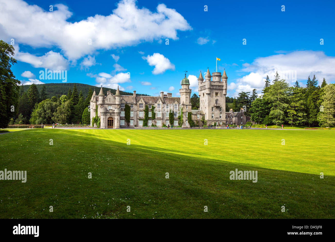 Europa-Großbritannien, Schottland, Aberdeenshire, Balmoral Castle, der Sommerresidenz der britischen Königsfamilie. Stockfoto