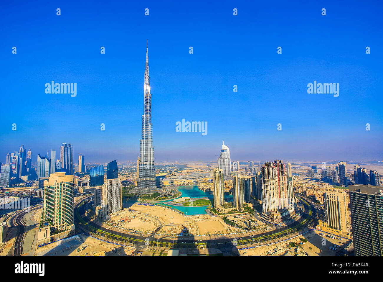 Vereinigte Arabische Emirate, Vereinigte Arabische Emirate, Dubai, Stadt, Innenstadt, Burj Khalifa, Gebäude, Burj, Khalifa, Architektur, Wüste, Design, Innenstadt, Stockfoto