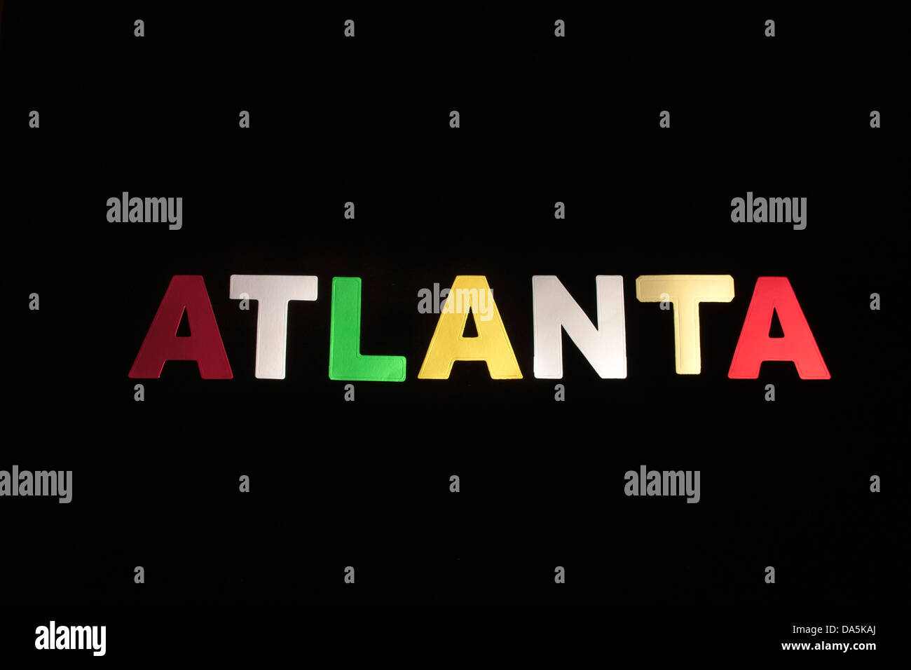 ATLANTA GEORGIA USA ZEICHEN Stockfoto