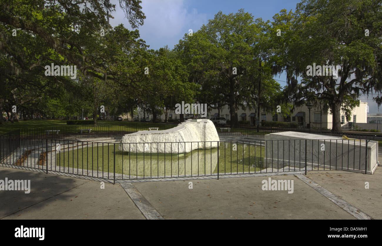 Vietnam Veterans Memorial in Emmet Park, Savannah, Georgia, USA Stockfoto