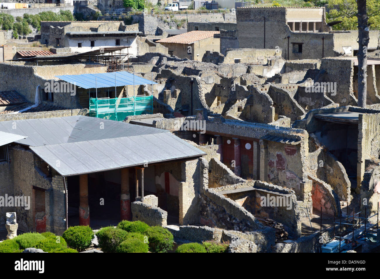 Eine Ansicht von Herculaneum Stockfoto