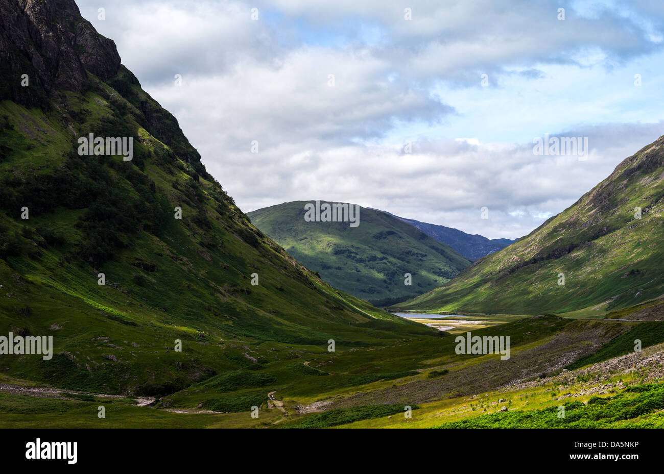 Europa-Großbritannien, Schottland, Highlands, die berühmten Berge von Glen Coe. Stockfoto