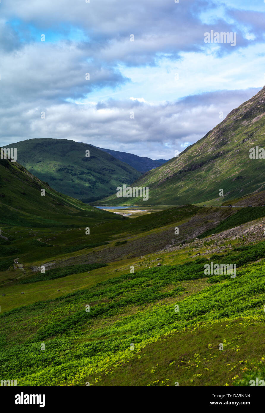 Europa-Großbritannien, Schottland, Highlands, die berühmten Berge von Glen Coe. Stockfoto