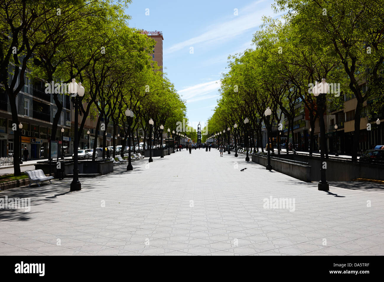 Rambla Nova Avenue in Zentralspanien Tarragona-Katalonien Stockfoto