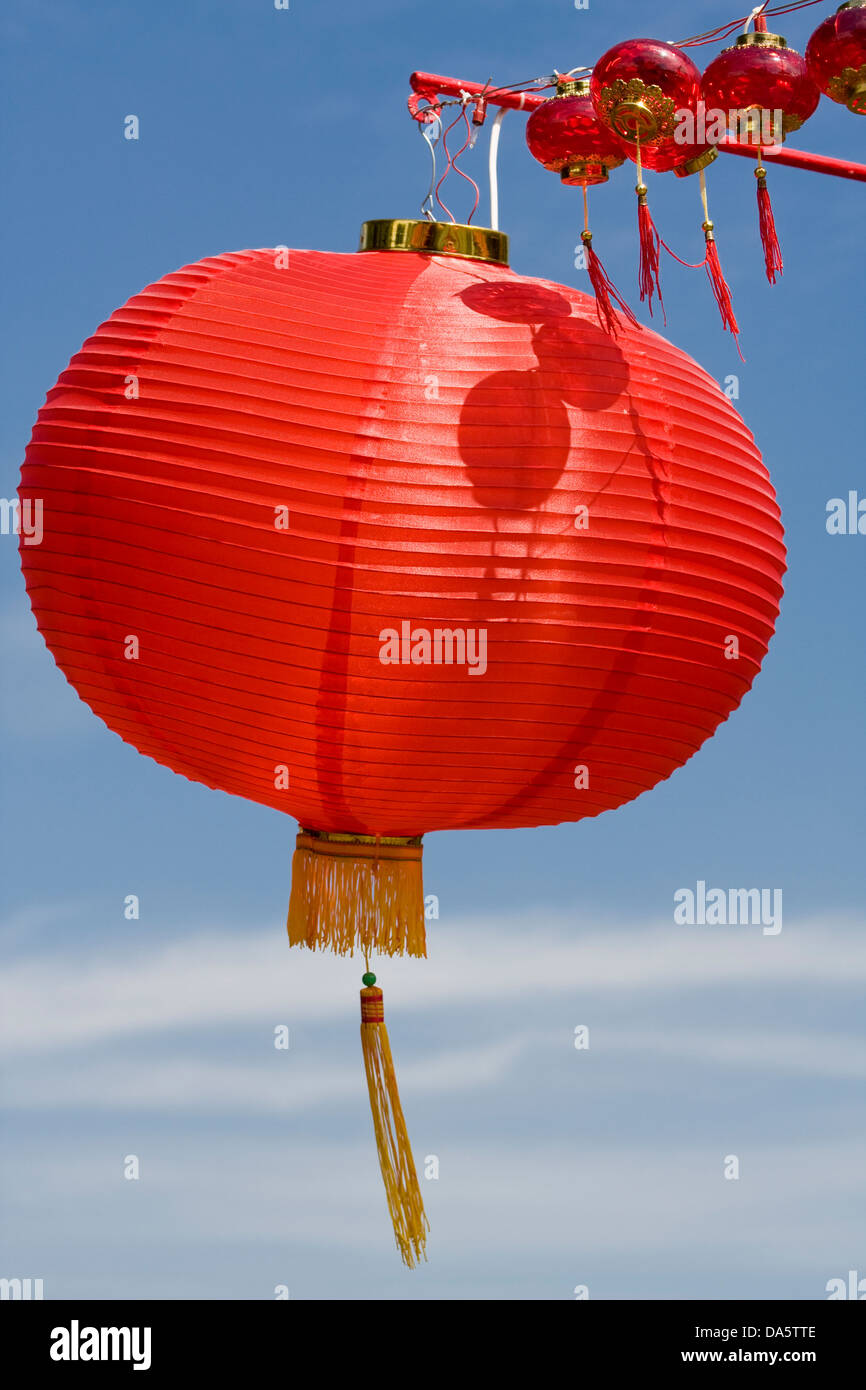 Traditionelle chinesische Lampions Stockfoto