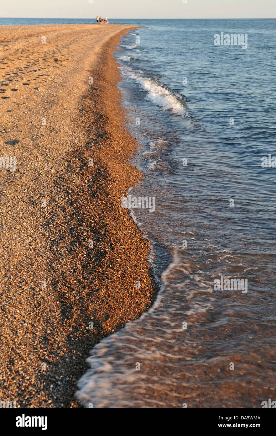 Kanada, Erie-See, See, Leamington, Ontario, Point Pelee, Nationalpark, Reisen, Strand, Tag, tagsüber, Fußabdrücke, See, Landschaft Stockfoto