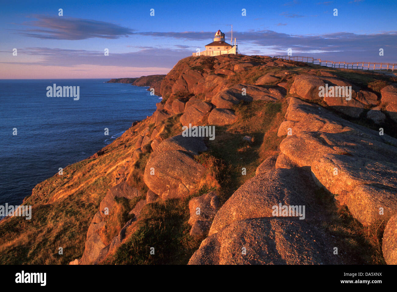 Cape Spear National Historic Site, Neufundland, Kanada, Küste, Felsen, Meer, Leuchtturm Stockfoto