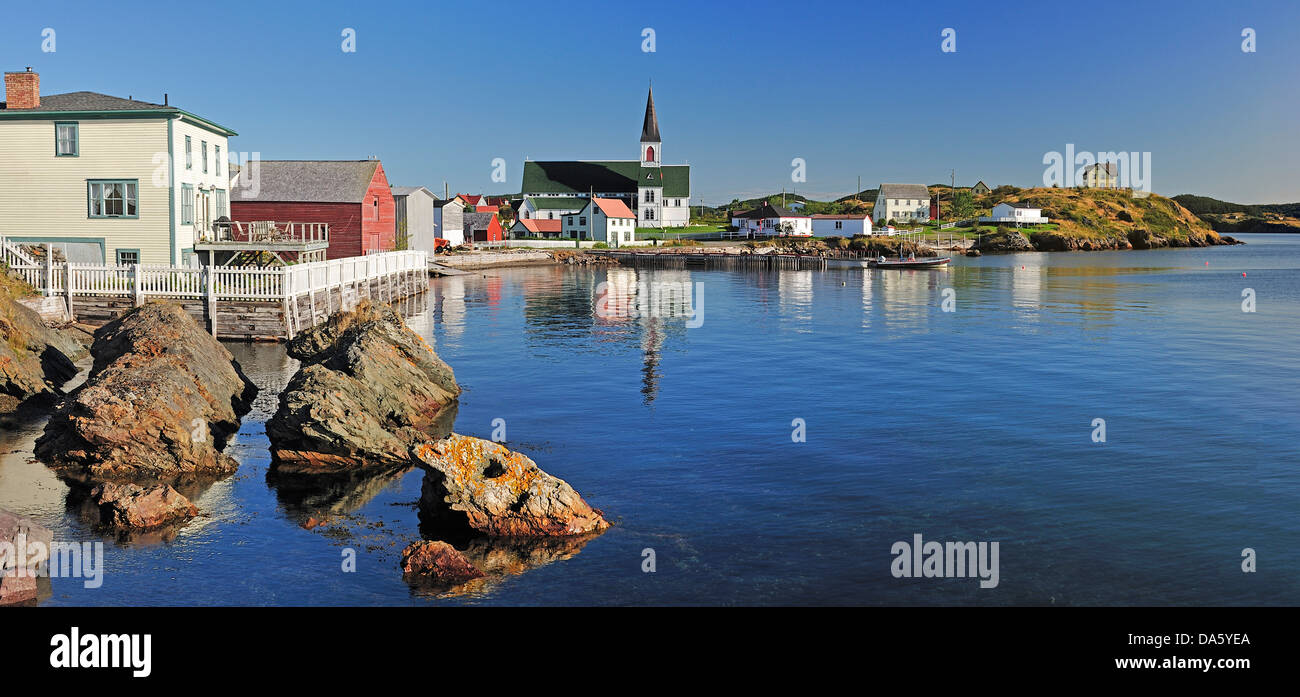 Trinity, Neufundland, Kanada, Dorf, Küste Stockfoto