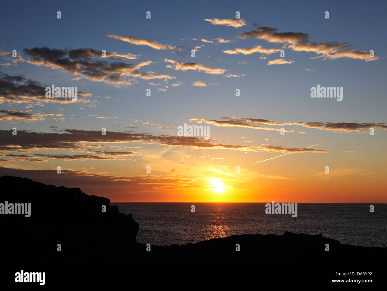 Bonavista, Küste, Meer, Sonnenuntergang, Neufundland, Kanada Stockfoto