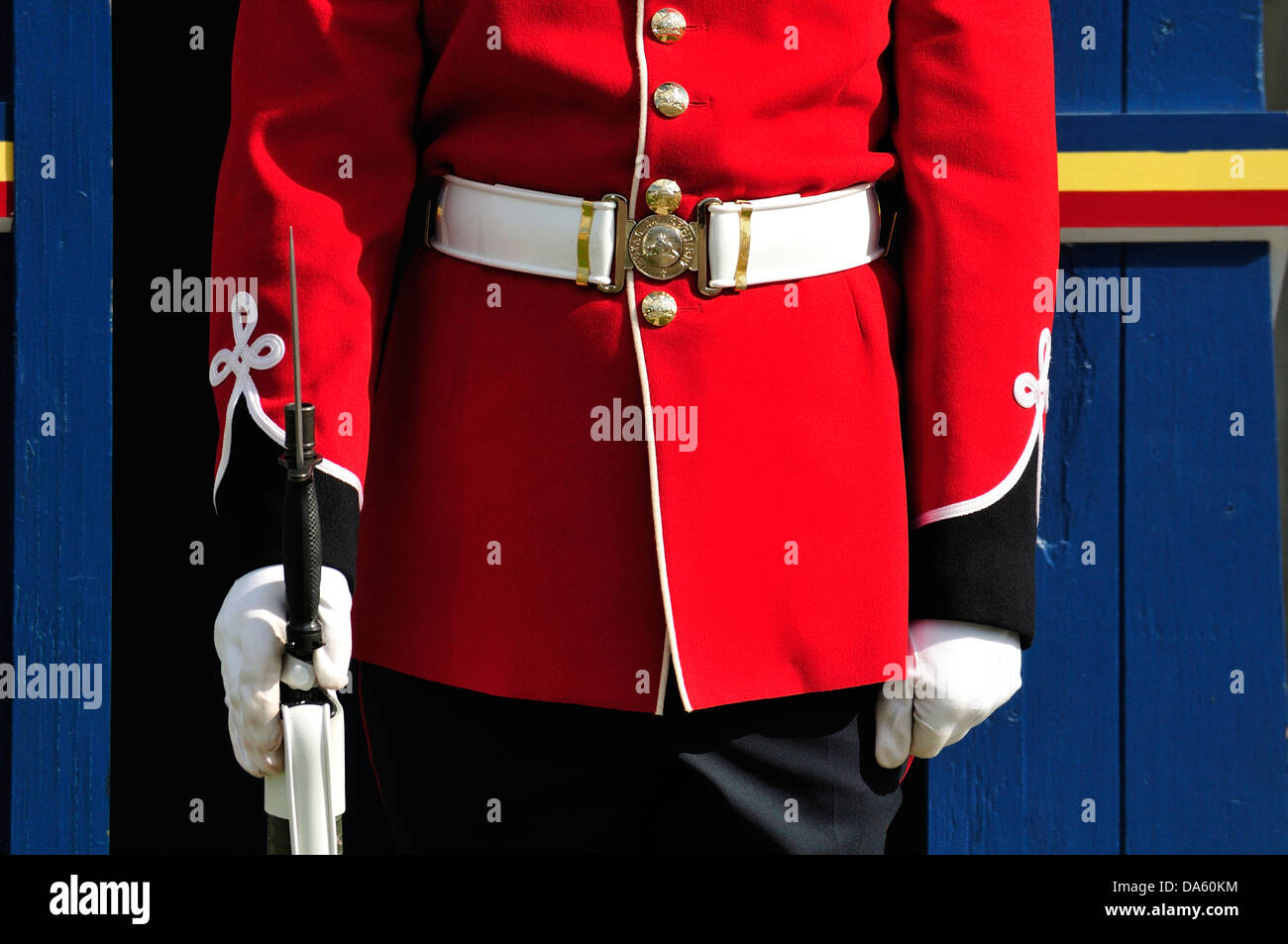 La Citadelle, Quebec Stadt, Quebec, Kanada, Guard, uniform, rot Stockfoto