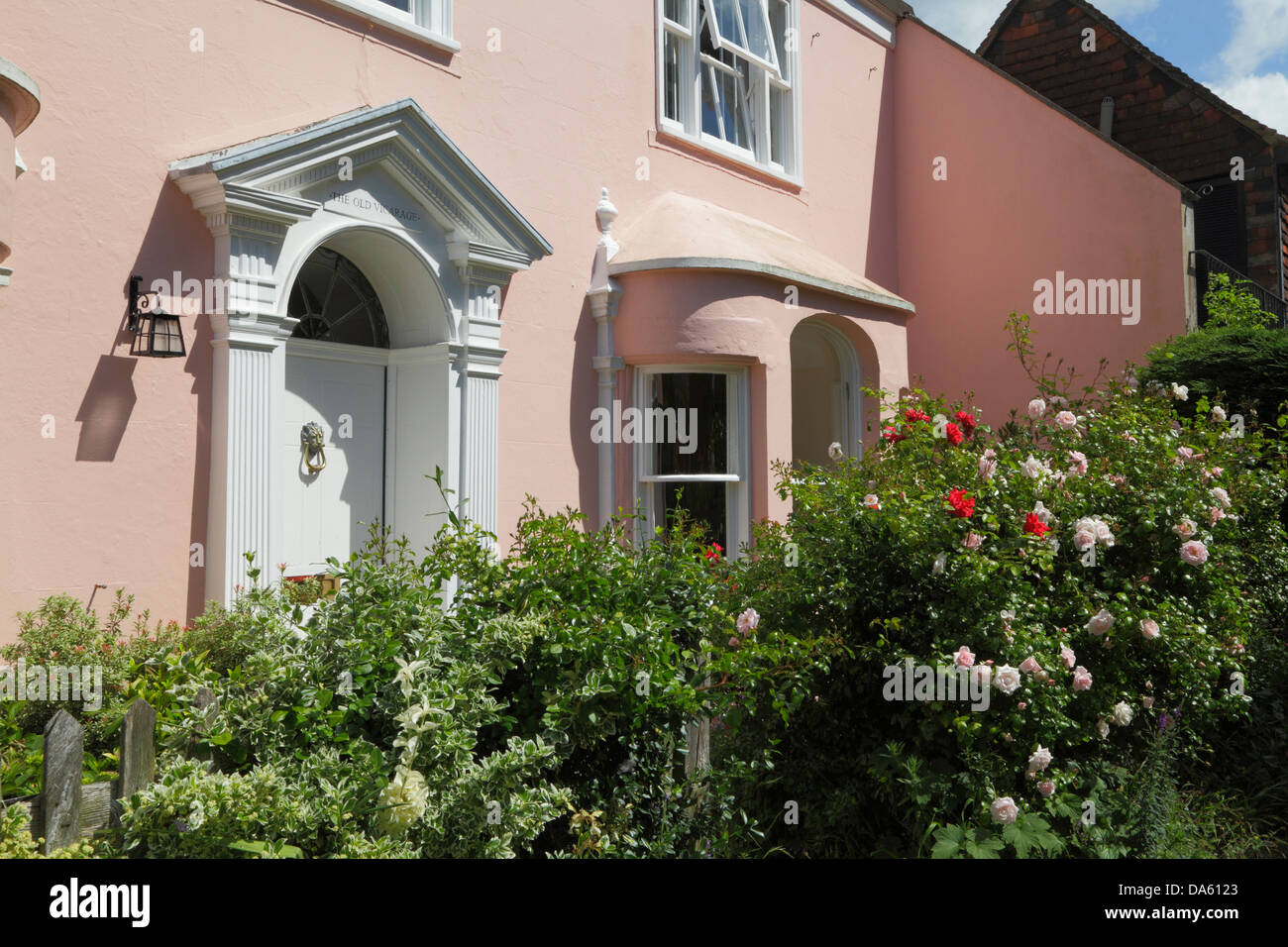 Eingang des Alten Pfarrhauses, Rye, East Sussex, England, UK, GB Stockfoto
