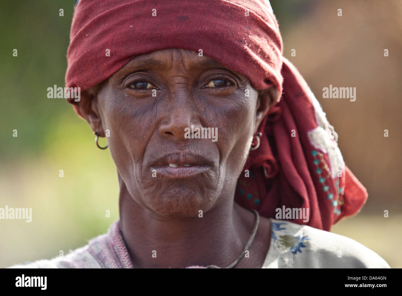 Menschen, Oromo, Äthiopien, Stamm, Afrika, Frauen, Gruppe, Stockfoto