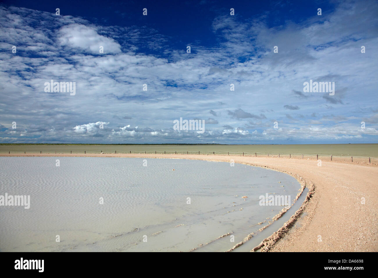 Etosha-Pfanne Lookout, Etosha Nationalpark, Namibia, Afrika Stockfoto